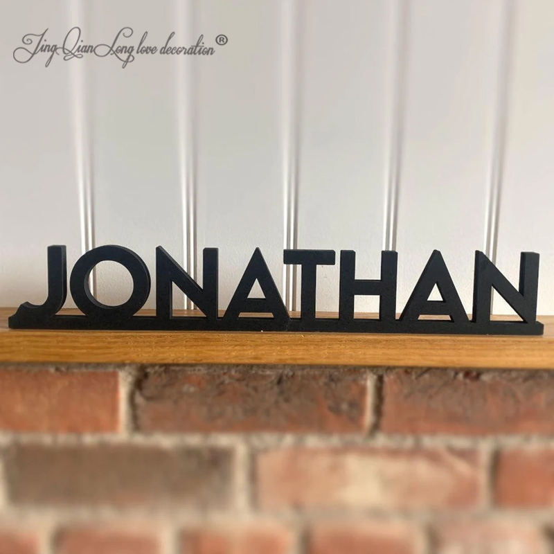 Baby Nursery Name Sign - Custom Personalised Wood Name Signs With