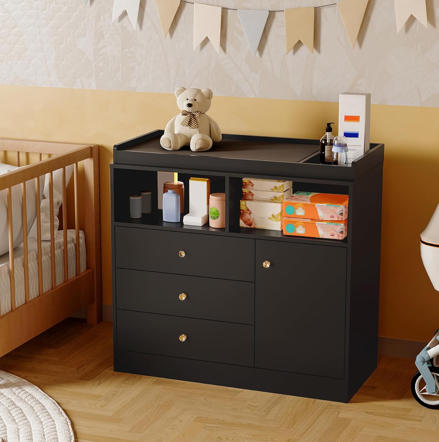 Baby Nursery Dresser Changing Table - Nursery Dresser with Changing Table Top