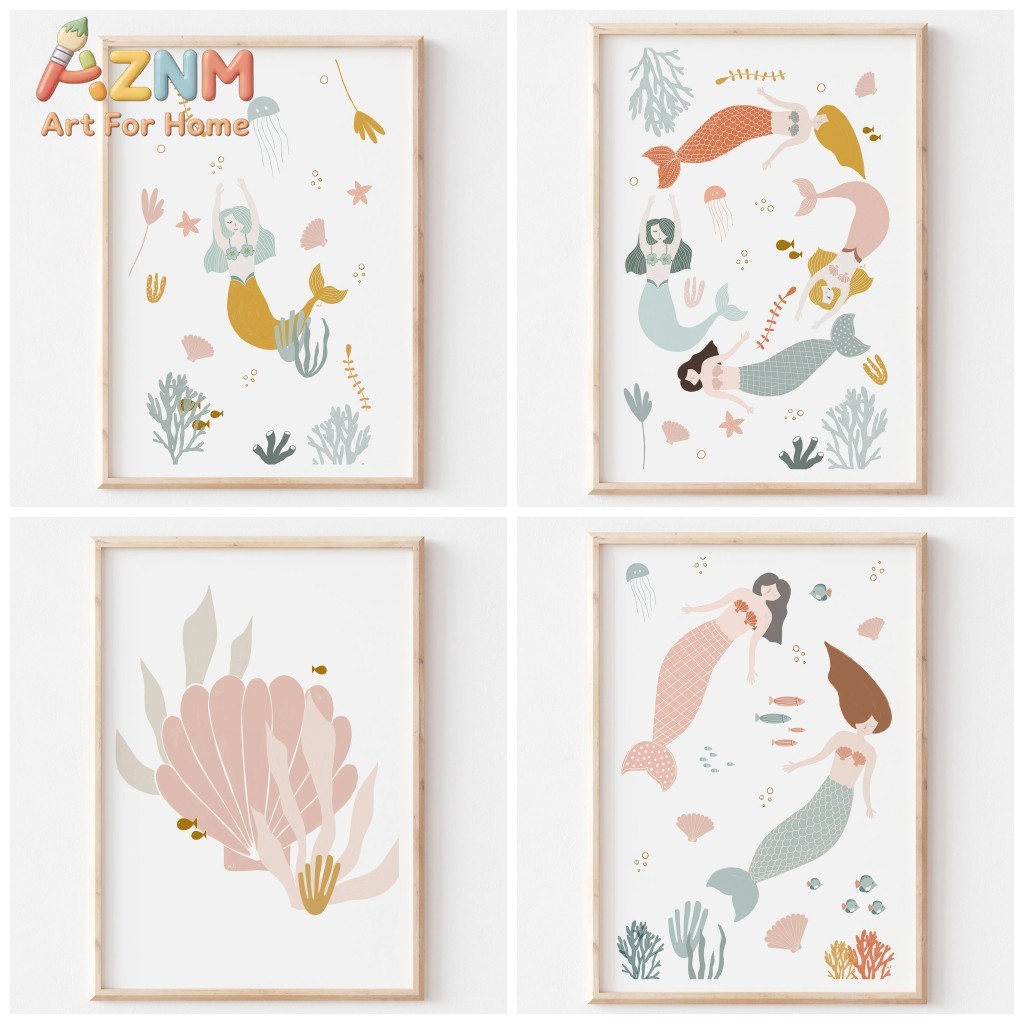 Baby Nursery Themes Girl - Boho Ocean Themed Pink Sea Shell