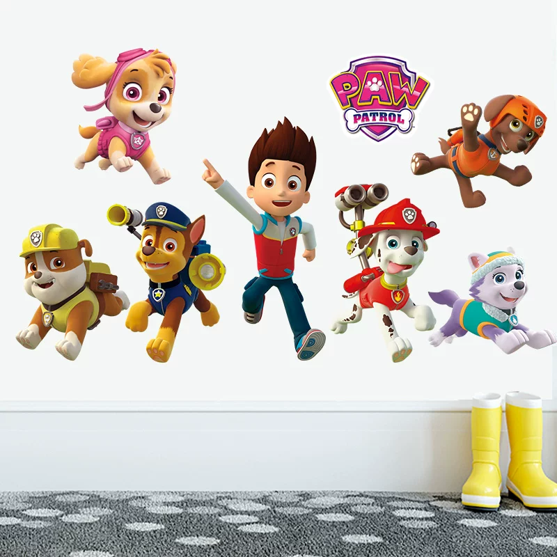 Wall Decal Nursery - Cartoon Pawed Patrol Wall Stickers For