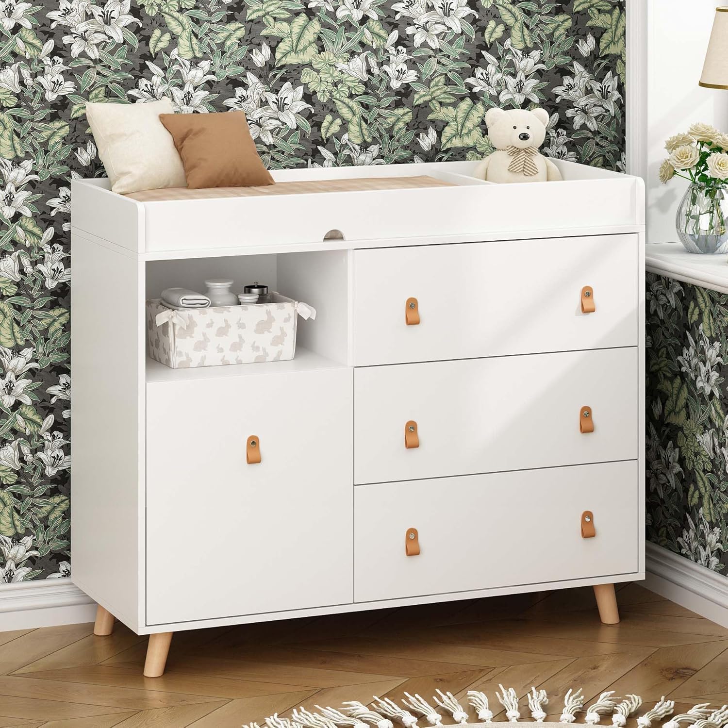 Baby Nursery Drawers - Baby Dresser Changing Table with Drawers