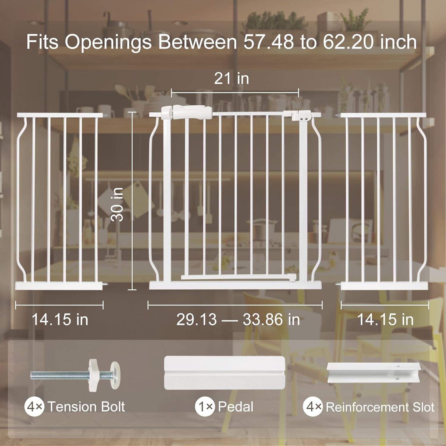 Extra Wide Baby Gate 57.48-62. - Baby Gate Extra Wide incelemesi ve fiyatı