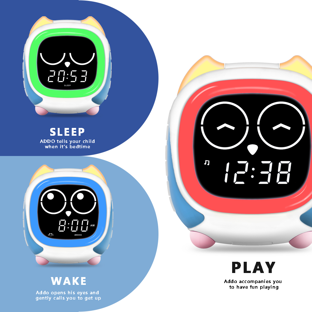 Addo Kids Owl Alarm Clock: Sun - Sound Sleep Trainer Clock incelemesi ve fiyatı