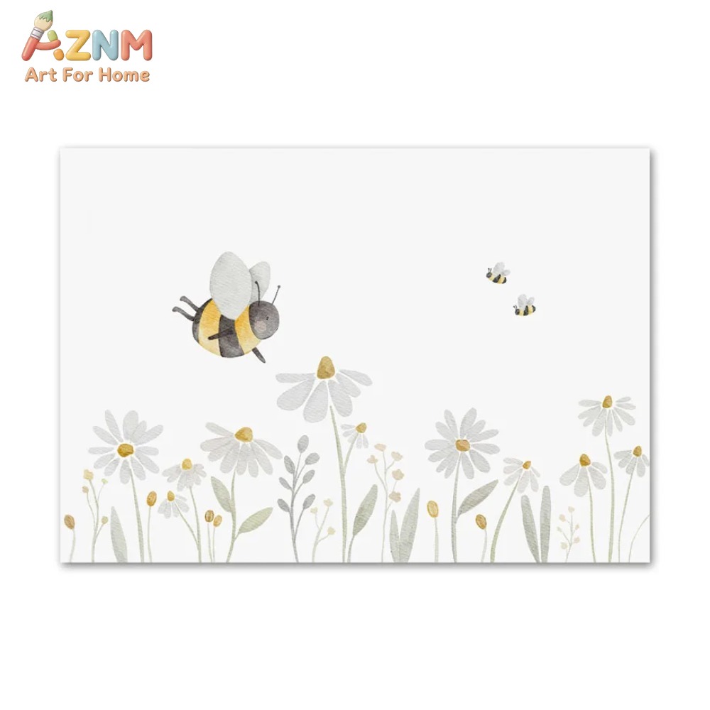 AZNM Watercolor Bear Fox Anima - Baby Nursery Frames incelemesi ve fiyatı