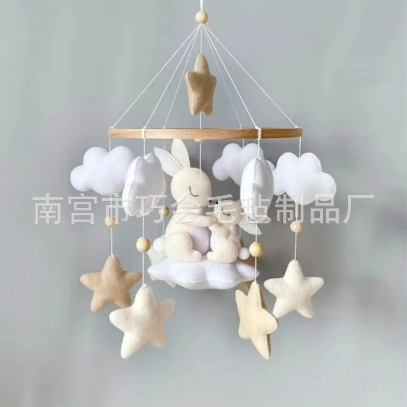 Handmade Soft Felt Bunny Baby  - Baby Nursery Neutral incelemesi ve fiyatı