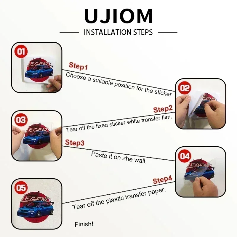 UJIOM Cute Okarun Wall Sticker - Baby Nursery Wardrobe incelemesi ve fiyatı