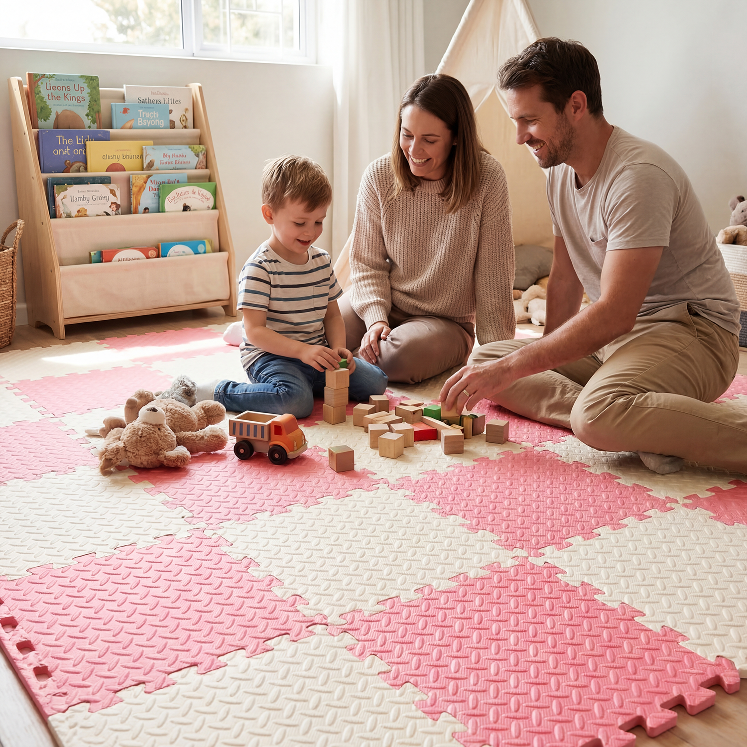 Large 4Pcs 60x60cm Baby Play M - Baby Nursery Carpet incelemesi ve fiyatı