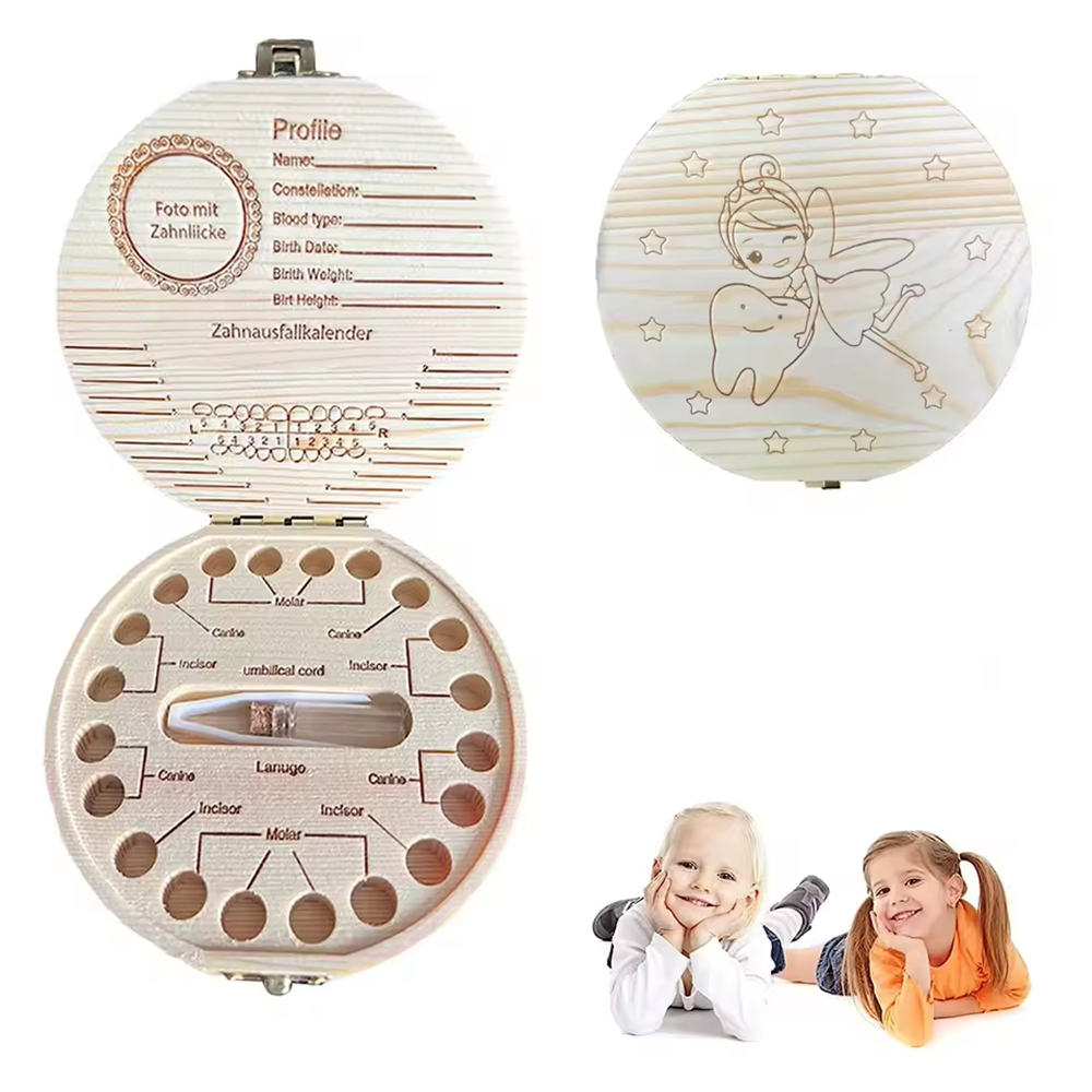 1PC Children's Milk Tooth Box  - Baby Keepsake Box incelemesi ve fiyatı