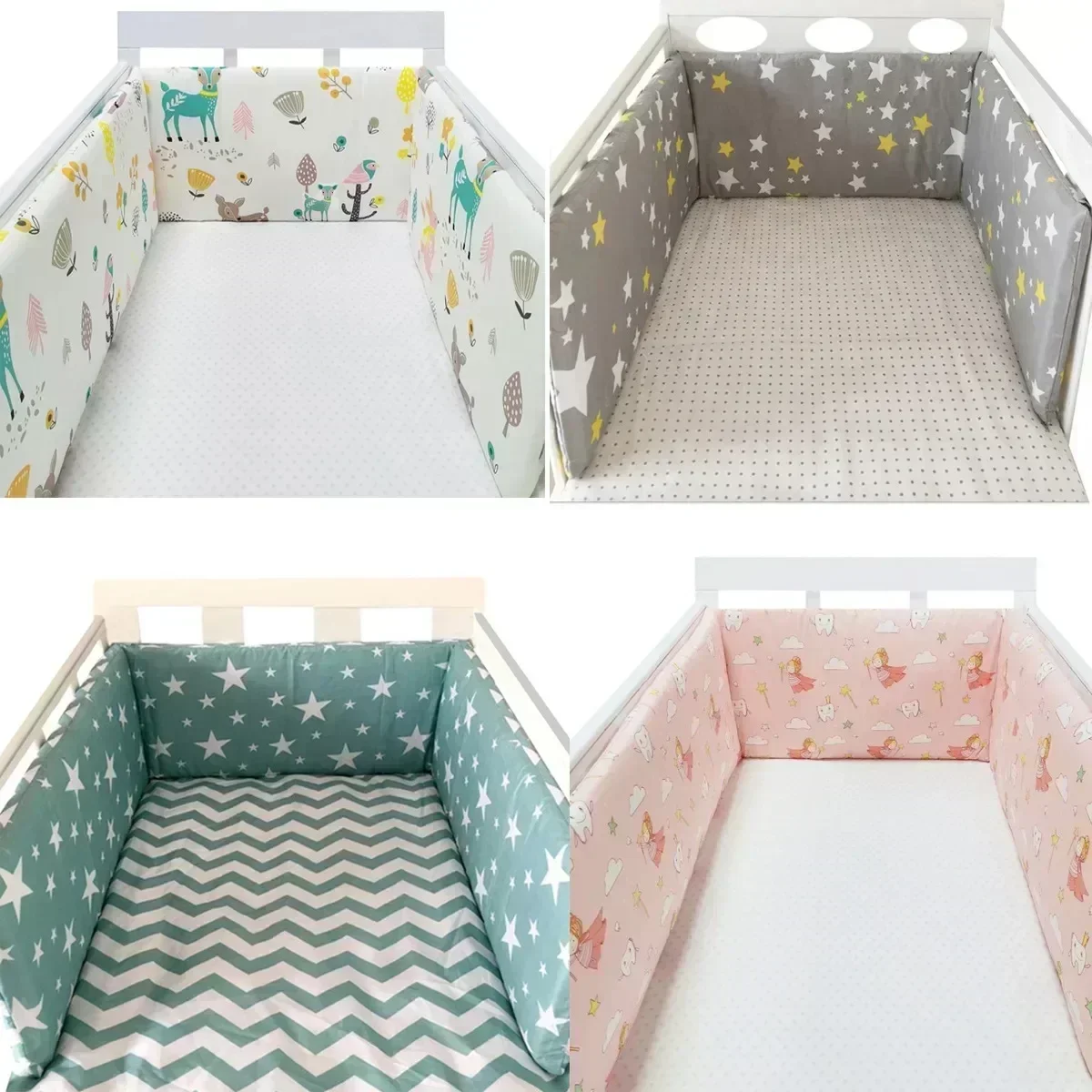 Baby Bed Bumpers Infant Cotton - Baby Nursery Cushion incelemesi ve fiyatı