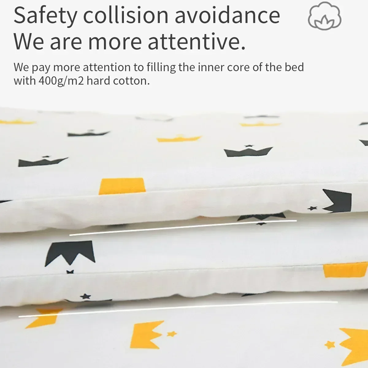 Baby Bed Bumpers Infant Cotton - Baby Nursery Cushion incelemesi ve fiyatı