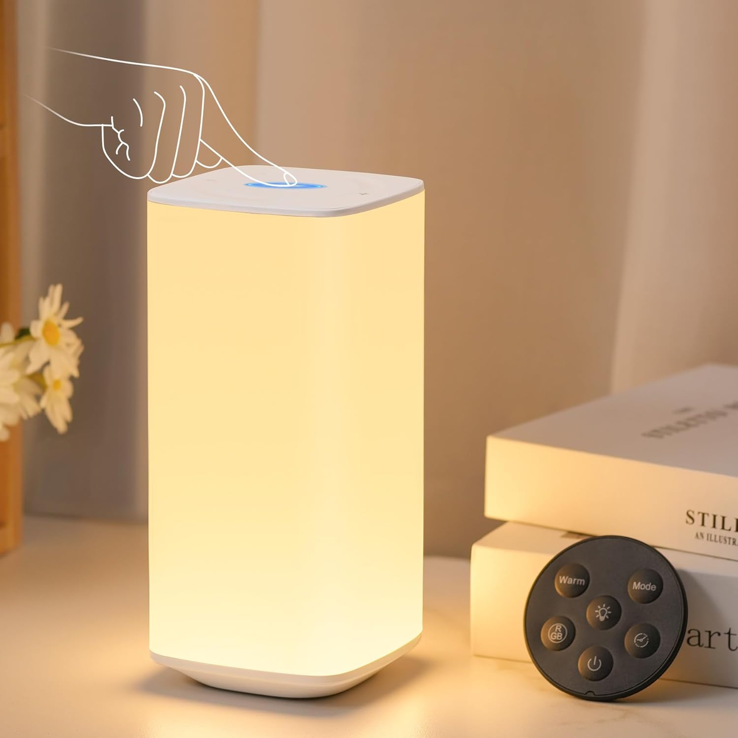 Dimmable Touch Lamp for Bedroo - Baby Nursery Colors incelemesi ve fiyatı