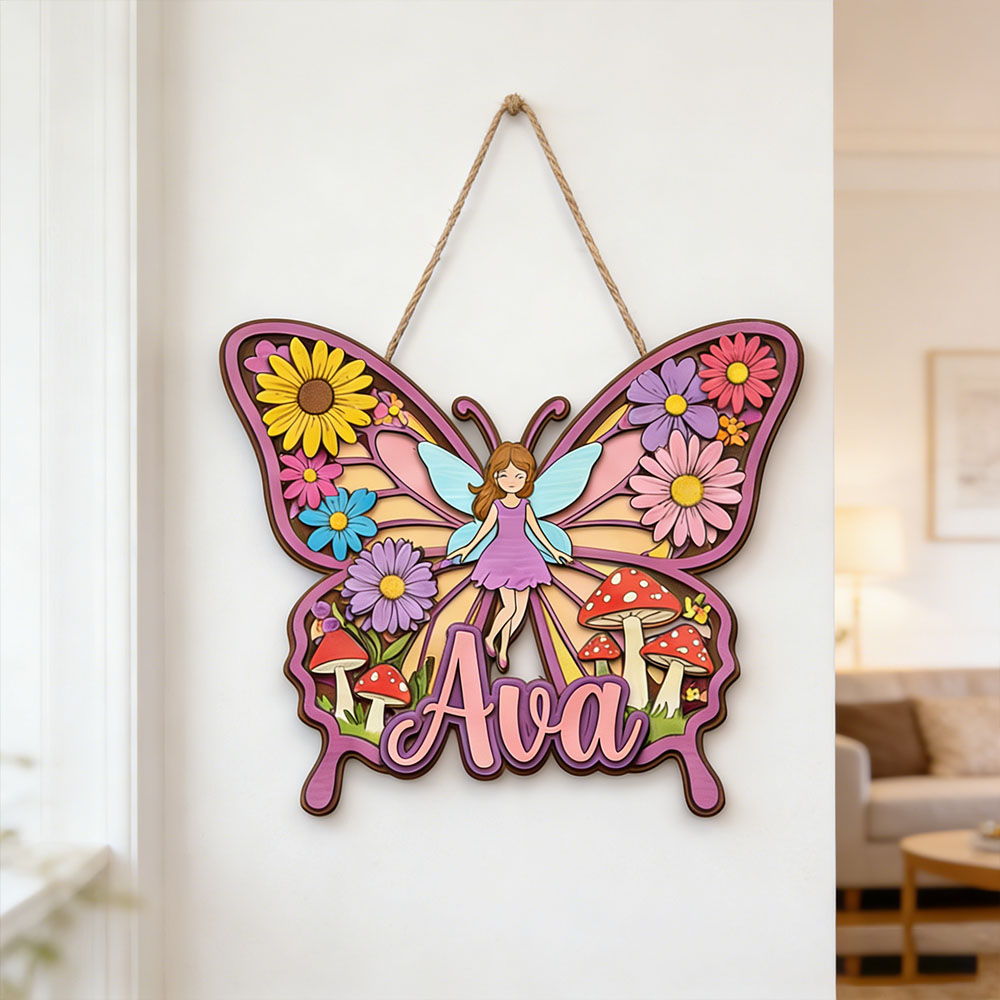 Custom Magical Butterfly Fairy - Baby Nursery Themes Girl incelemesi ve fiyatı