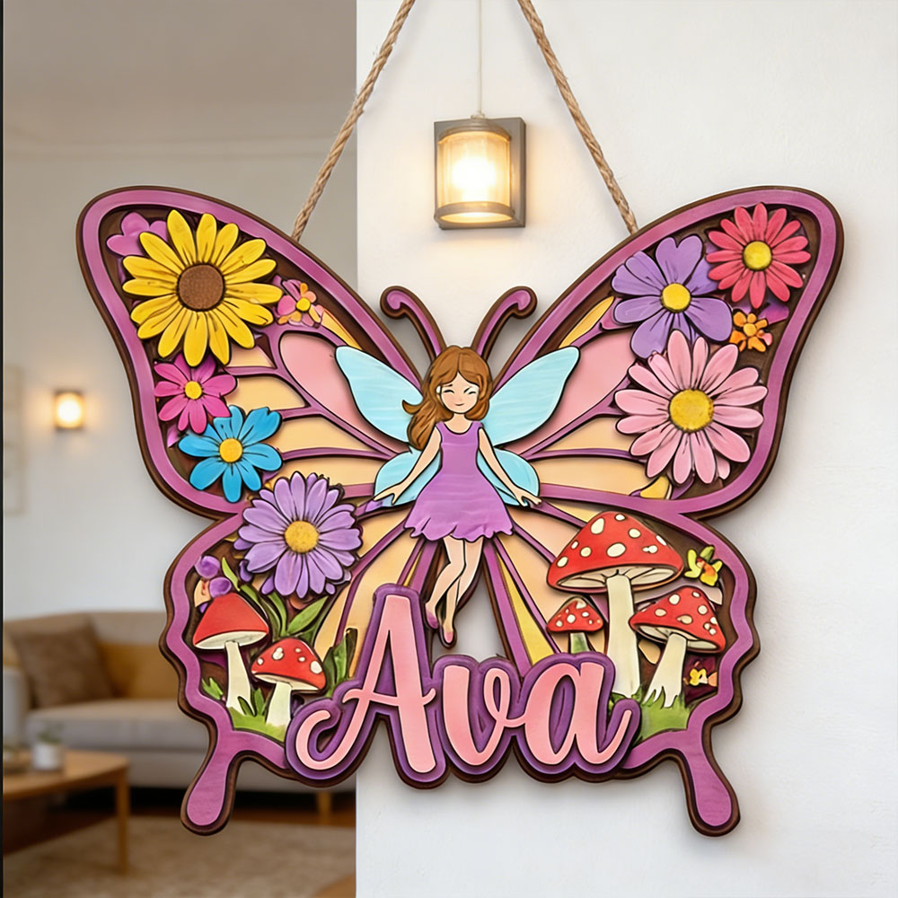 Custom Magical Butterfly Fairy - Baby Nursery Themes Girl incelemesi ve fiyatı
