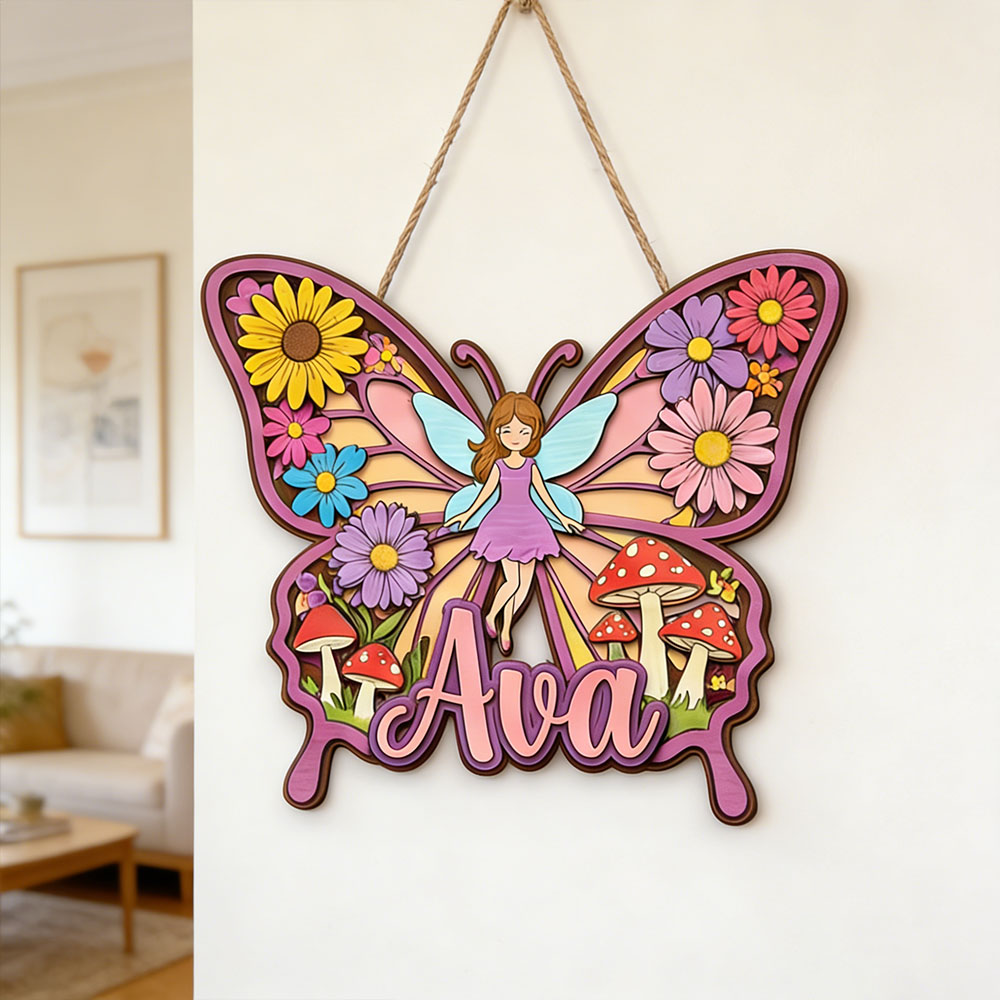 Custom Magical Butterfly Fairy - Baby Nursery Themes Girl incelemesi ve fiyatı