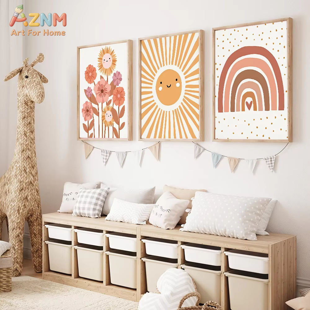 AZNM Boho Neutral Sun Flower R - Baby Nursery Neutral incelemesi ve fiyatı