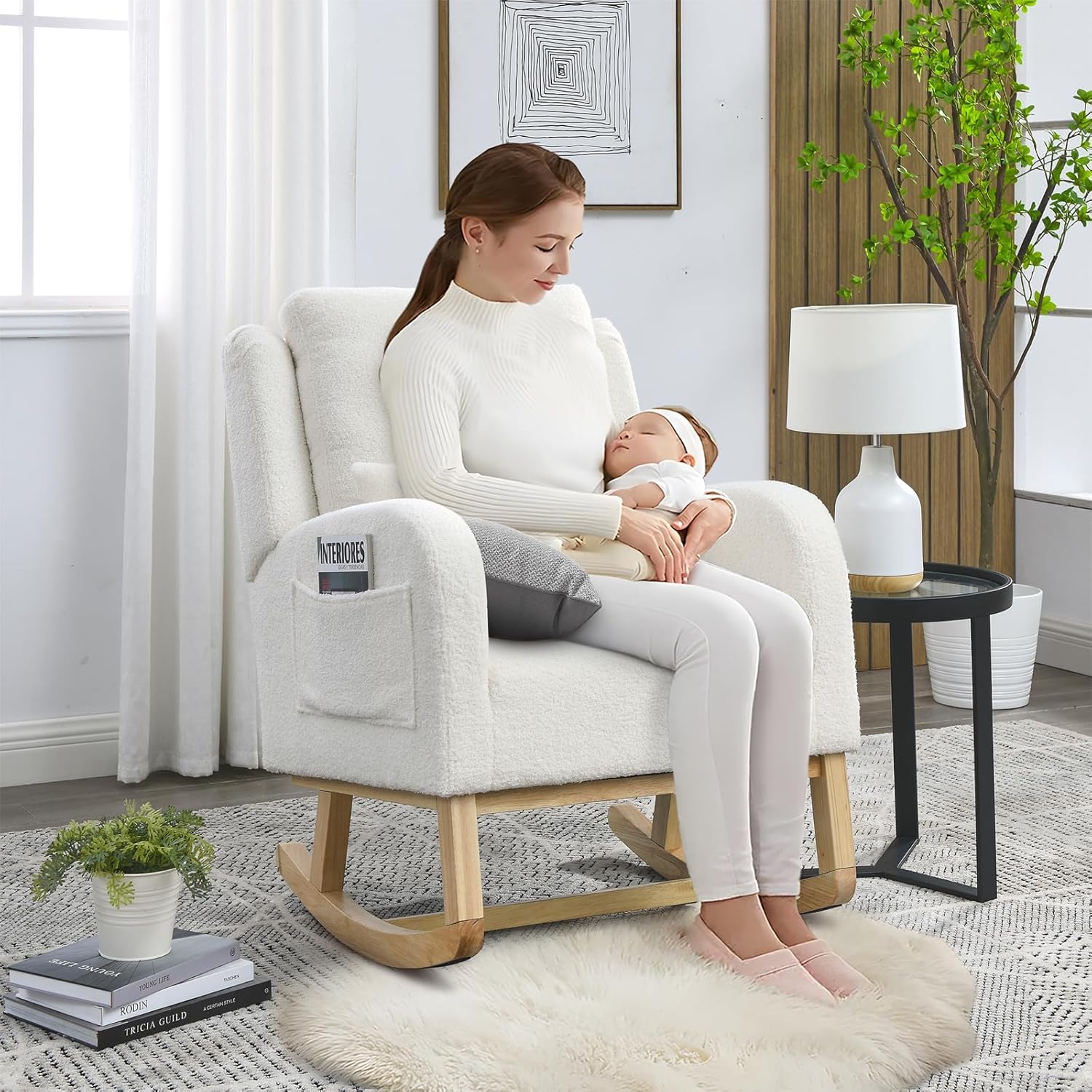 Rocking Glider Chair for Nurse - Rocking Chair Nursery incelemesi ve fiyatı
