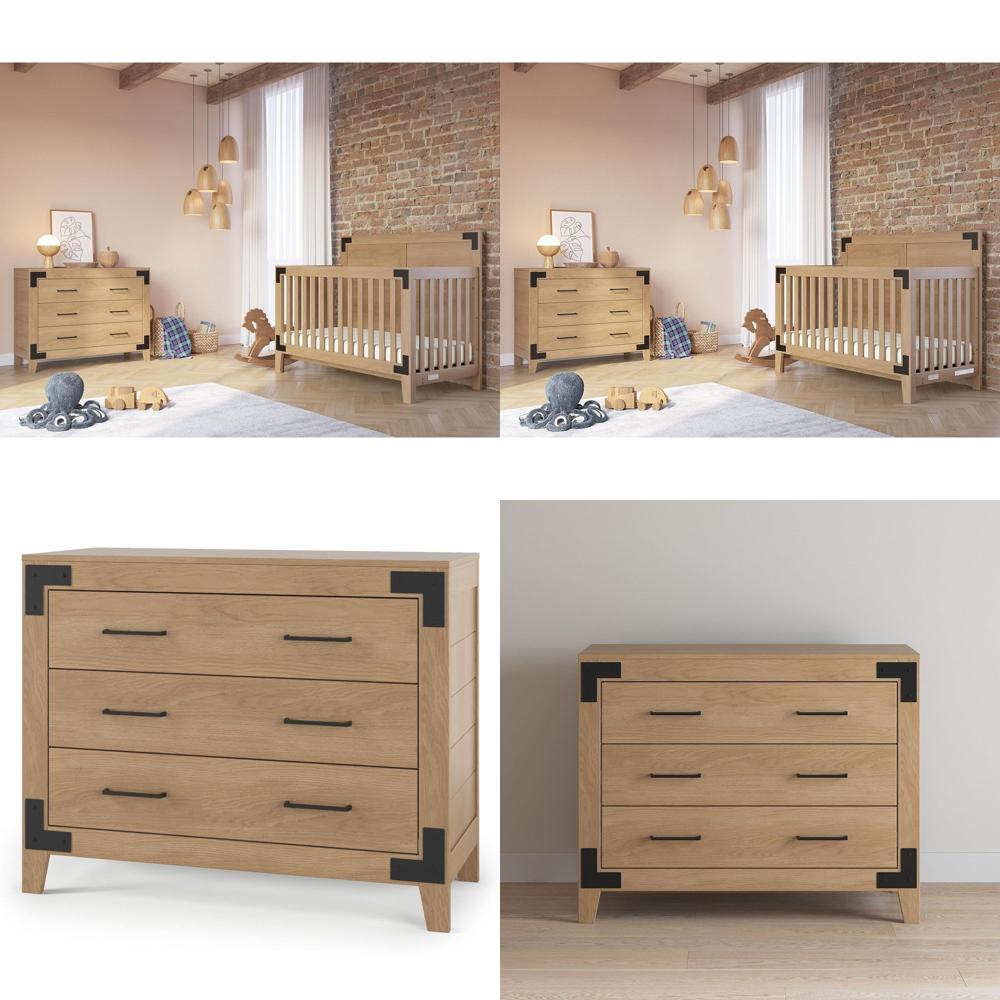 3-Drawer Wooden Nursery Dresse - Baby Nursery Drawers incelemesi ve fiyatı