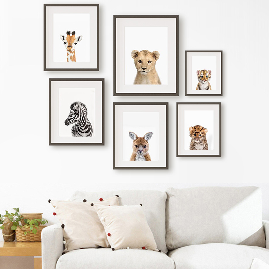 Baby Animal Nursery Wall Art P - Baby Zoo Nursery incelemesi ve fiyatı