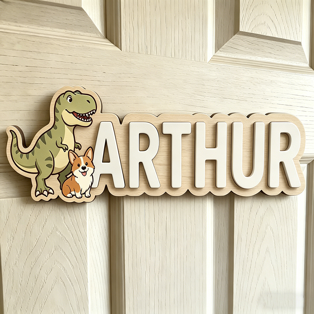 Whimsical Dinosaur & Puppy Cus - Baby Nursery Neutral incelemesi ve fiyatı