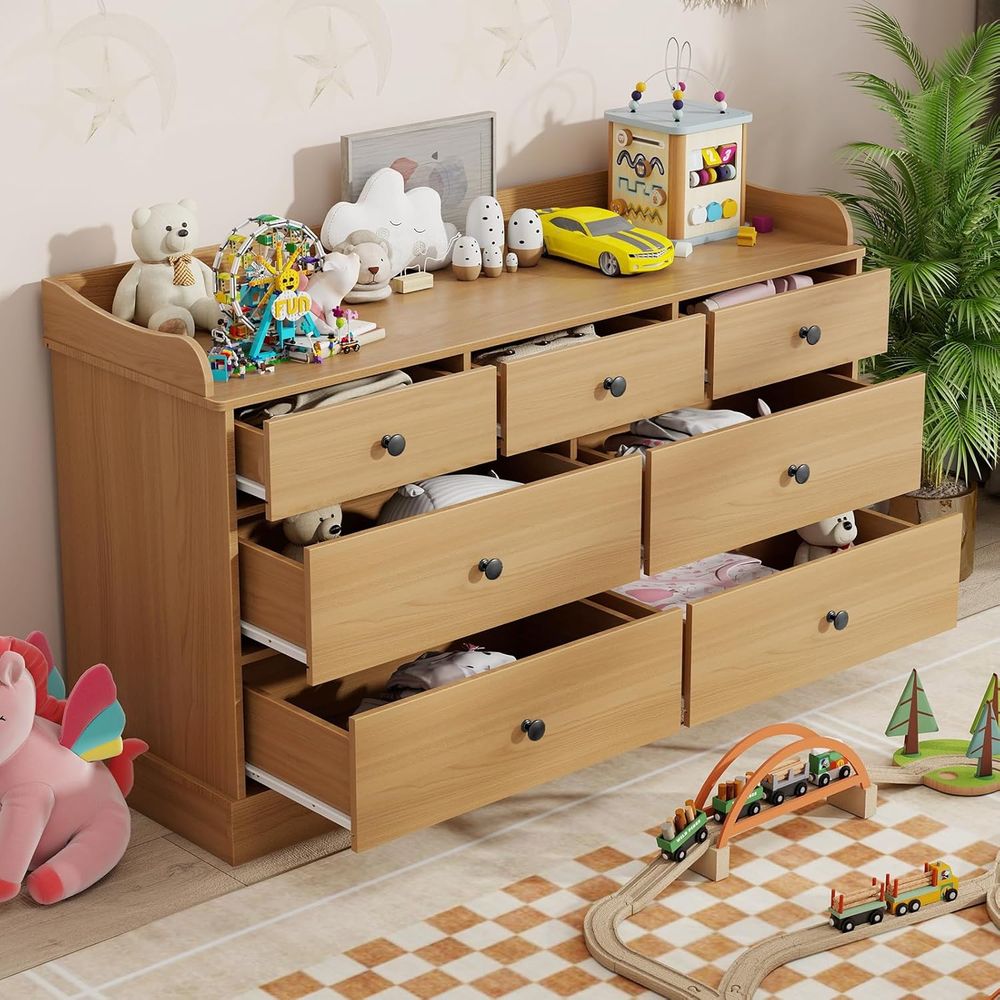 7-Drawer Kids Dresser, Changin - Baby Nursery Dresser Changing Table incelemesi ve fiyatı