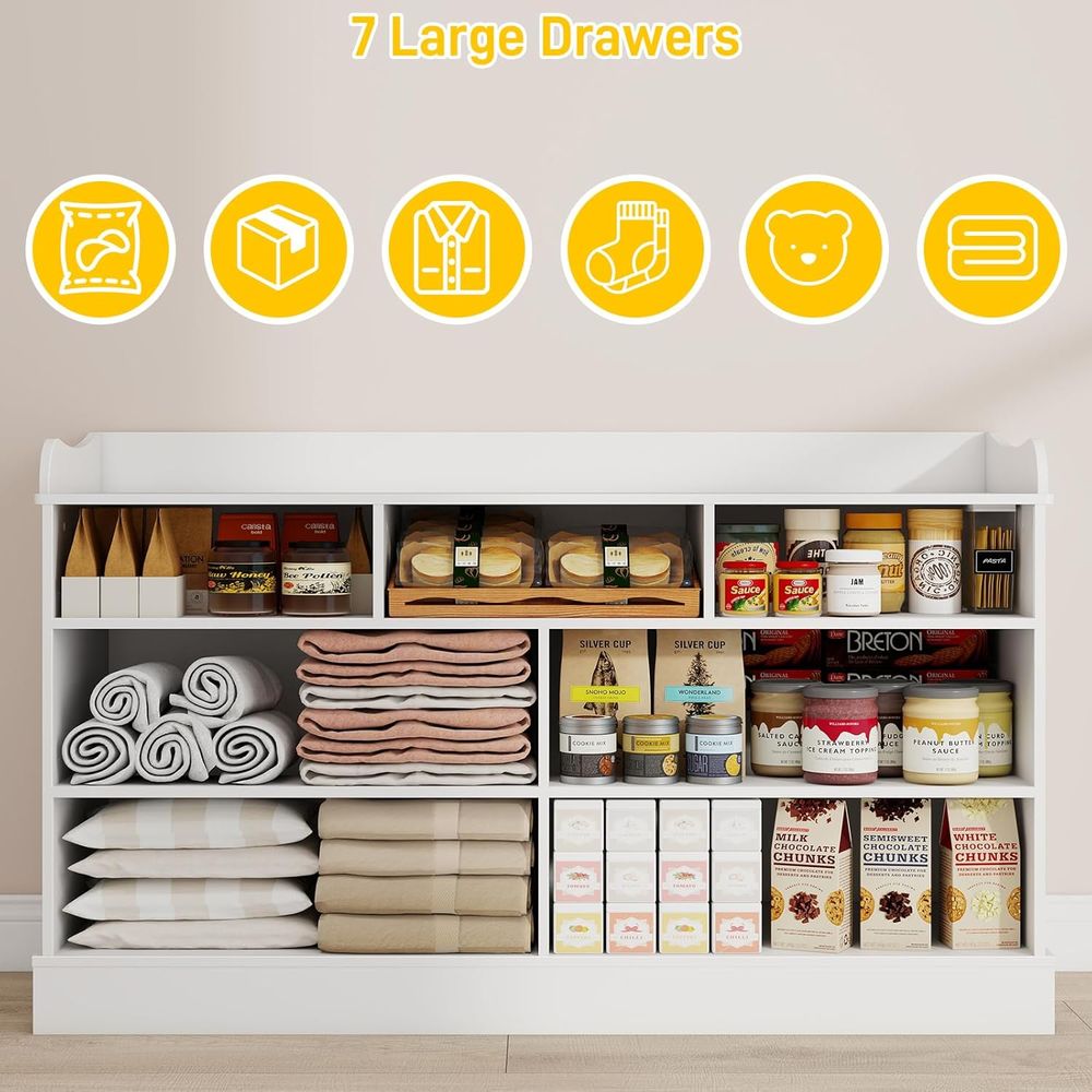 7-Drawer Kids Dresser, Changin - Baby Nursery Dresser Changing Table incelemesi ve fiyatı