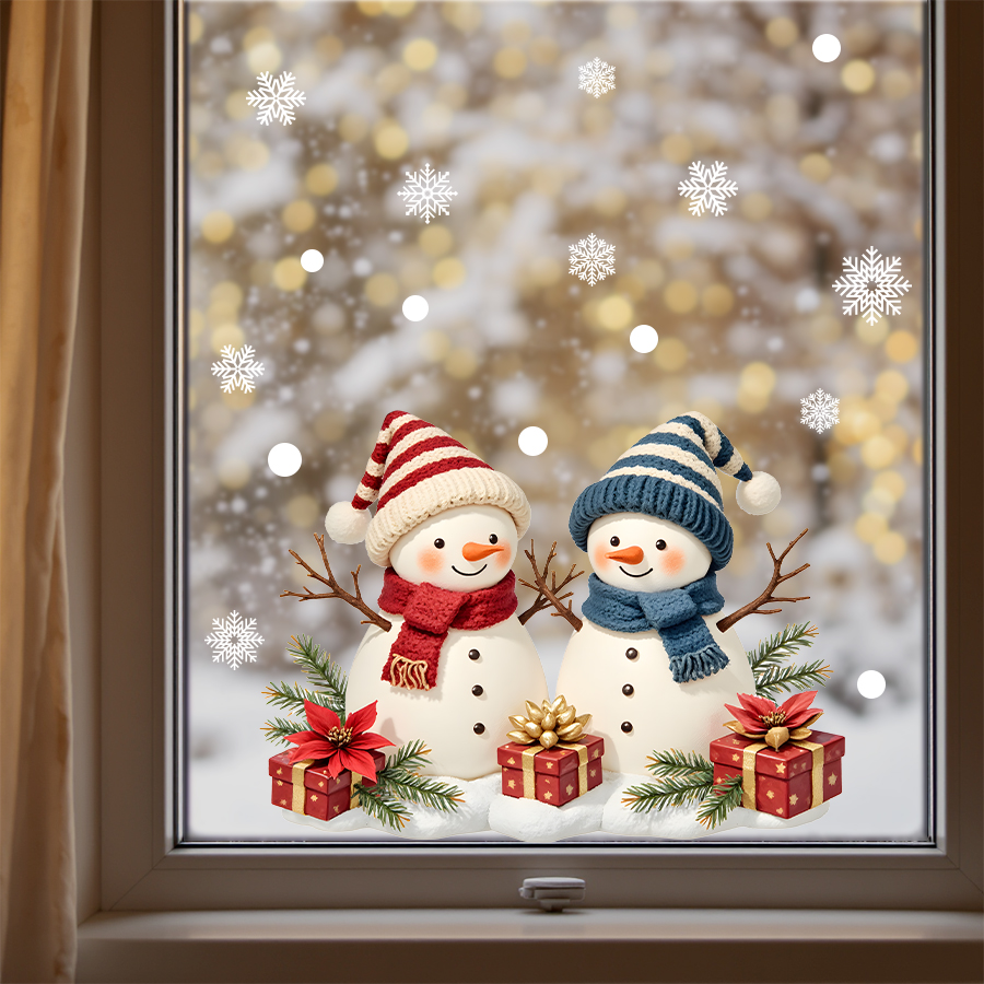 ​Christmas Window Stickers Sno - Wall Decal Nursery incelemesi ve fiyatı