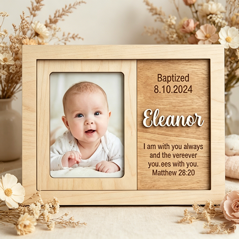 Personalized Baptism Photo Fra - Baby Nursery Frames incelemesi ve fiyatı