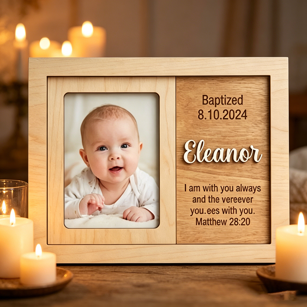 Personalized Baptism Photo Fra - Baby Nursery Frames incelemesi ve fiyatı