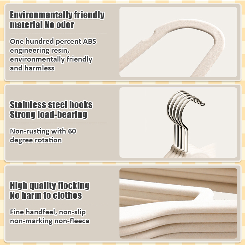 10/20pcs Velvet Hangers Non-Sl - Baby Nursery Wardrobe incelemesi ve fiyatı