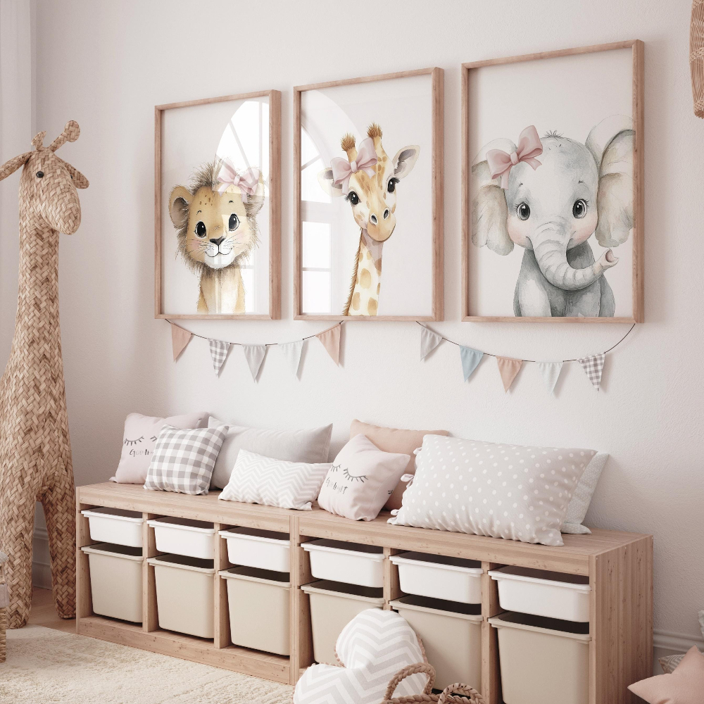Baby Girl Nursery Wall Art Set - Baby Nursery Frames incelemesi ve fiyatı