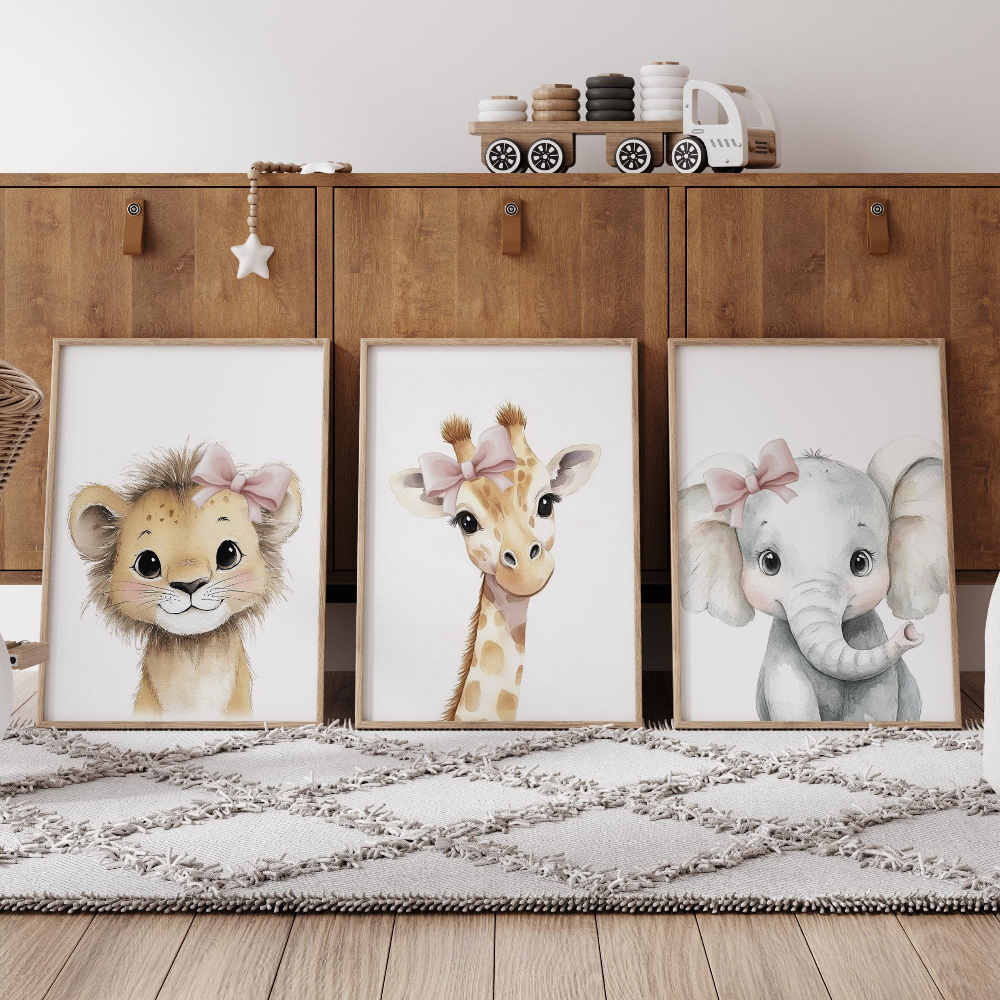 Baby Girl Nursery Wall Art Set - Baby Nursery Frames incelemesi ve fiyatı