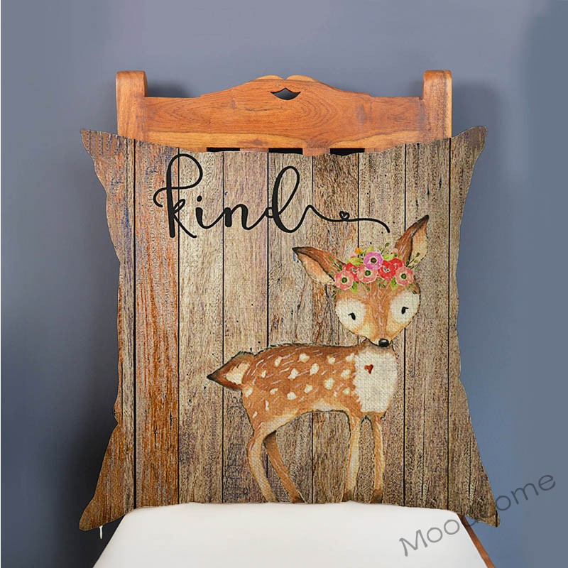 Cute Woodland Animals Wood Tex - Baby Nursery Cushion incelemesi ve fiyatı