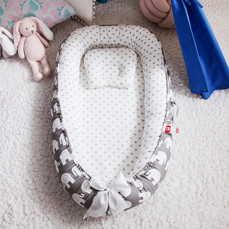 85*50cm Baby Nest Bed with Pil - Baby Nursery Cushion incelemesi ve fiyatı