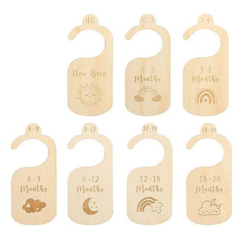7/8Pcs Wood Baby Closet Divide - Baby Nursery Wardrobe incelemesi ve fiyatı