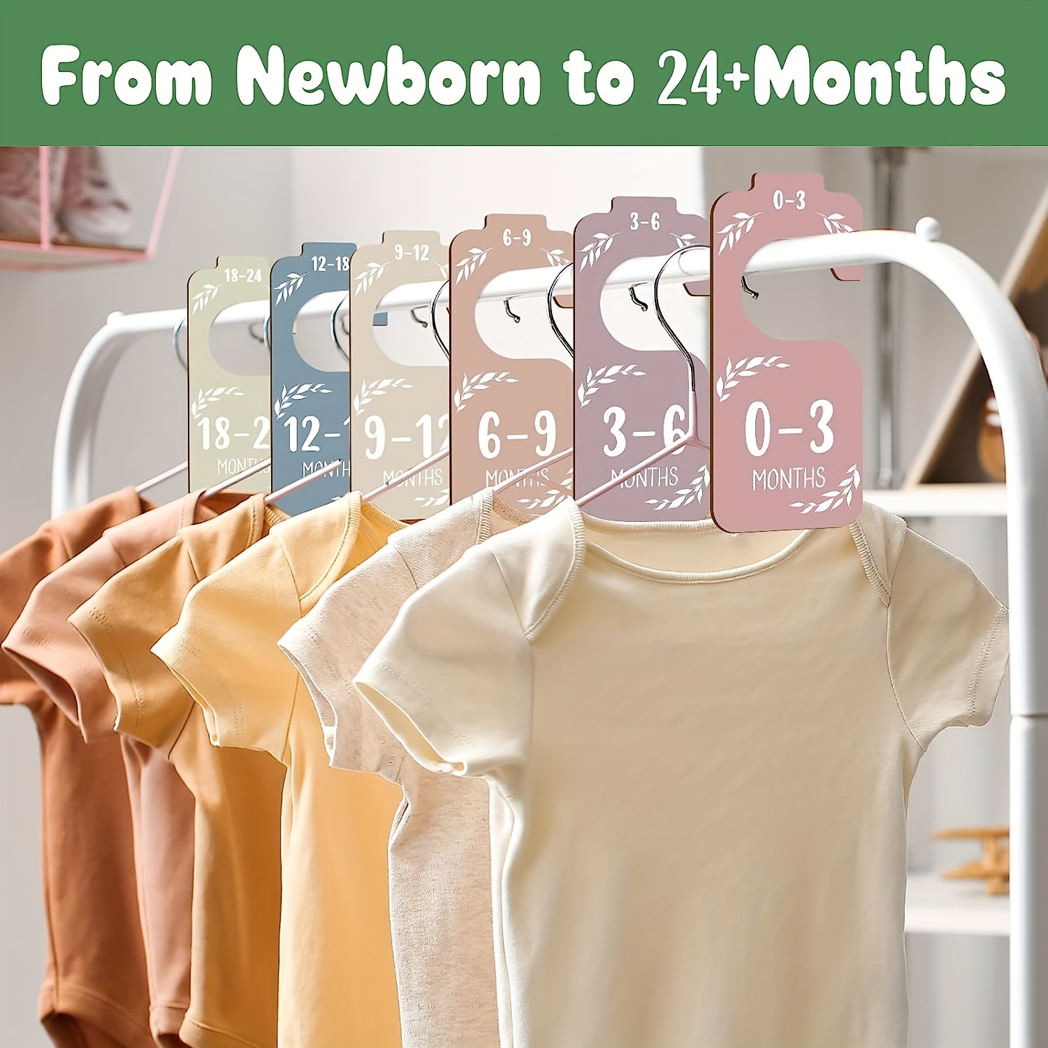 8pcs Wooden Baby Closet Divide - Baby Nursery Wardrobe incelemesi ve fiyatı