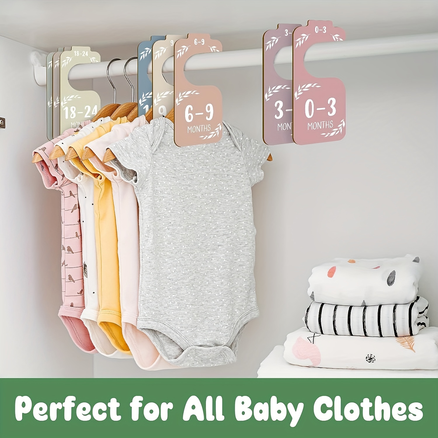 8pcs Wooden Baby Closet Divide - Baby Nursery Wardrobe incelemesi ve fiyatı