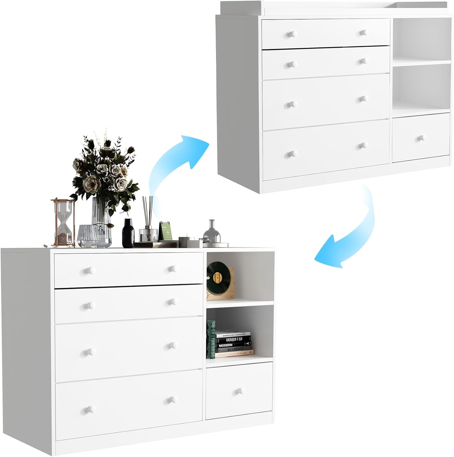 Baby Changing Table Dresser Cl - Baby Nursery Dresser Changing Table incelemesi ve fiyatı