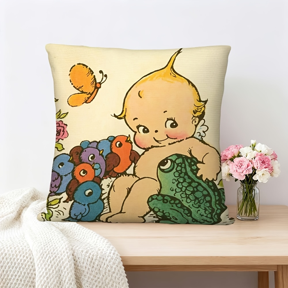 Cute Baby Frog Nursery Decor P - Baby Nursery Cushion incelemesi ve fiyatı