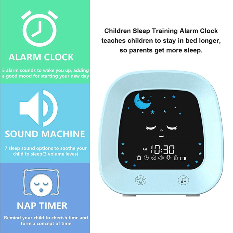 1 Set Children's Sleep Trainer - Sound Sleep Trainer Clock incelemesi ve fiyatı