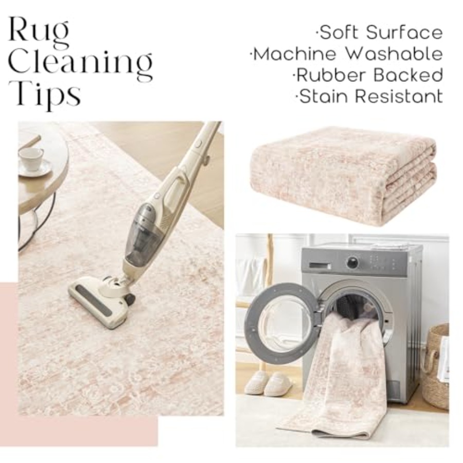 Pink Nursery Rug for Baby Girl - Baby Nursery Neutral incelemesi ve fiyatı