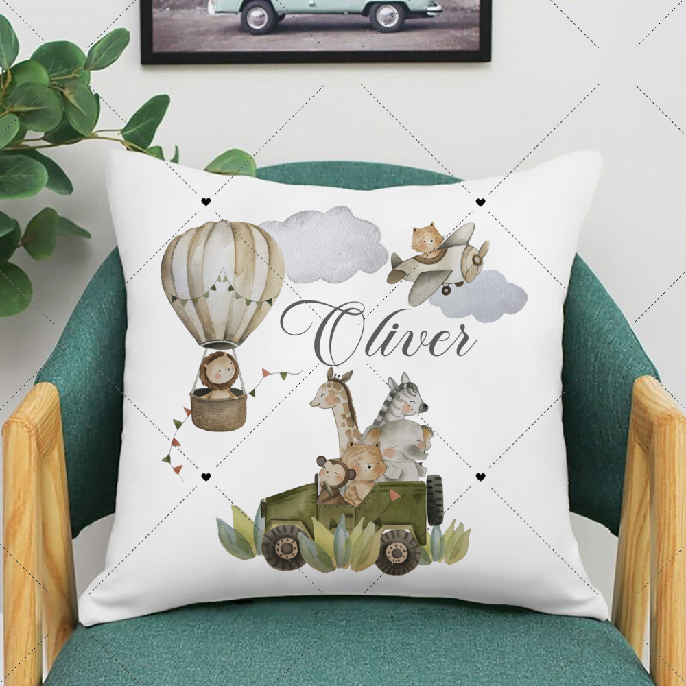 Personalised Woodland Animal P - Baby Nursery Cushion incelemesi ve fiyatı