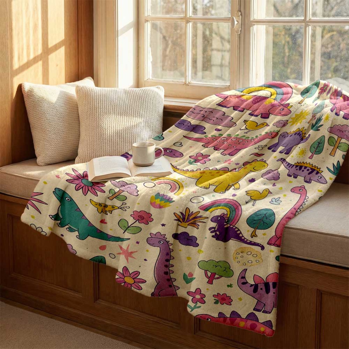 Super Cute Dinosaur Rainbow Th - Baby Nursery Themes Girl incelemesi ve fiyatı