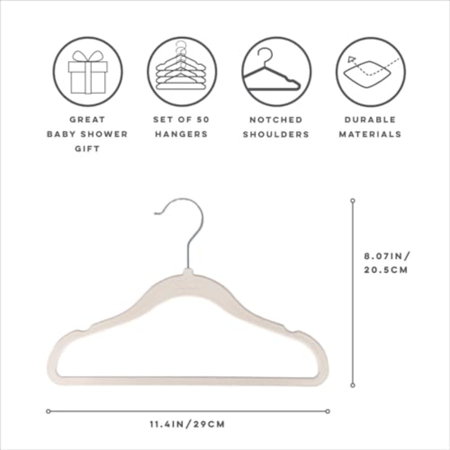 Velvet Baby Hangers NonSlip Ha - Baby Nursery Colors incelemesi ve fiyatı