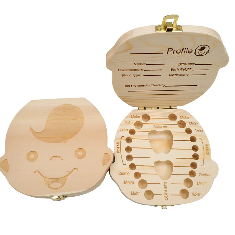 Baby Tooth Box Wooden Kids Mil - Baby Keepsake Box incelemesi ve fiyatı