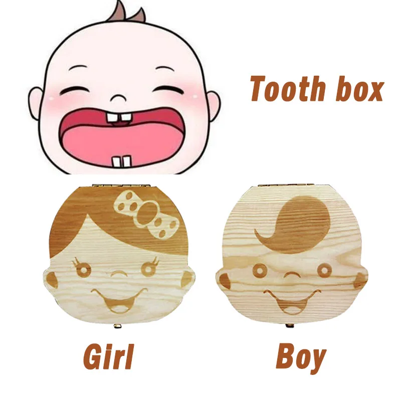 Baby Tooth Box Wooden Kids Mil - Baby Keepsake Box incelemesi ve fiyatı