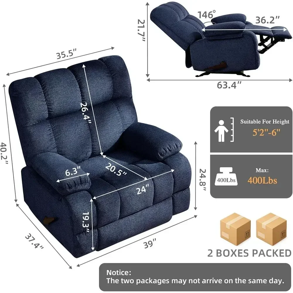 Extra-Wide Manual Rocking Recl - Rocking Chair Nursery incelemesi ve fiyatı