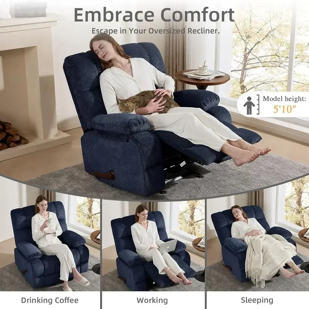 Extra-Wide Manual Rocking Recl - Rocking Chair Nursery incelemesi ve fiyatı