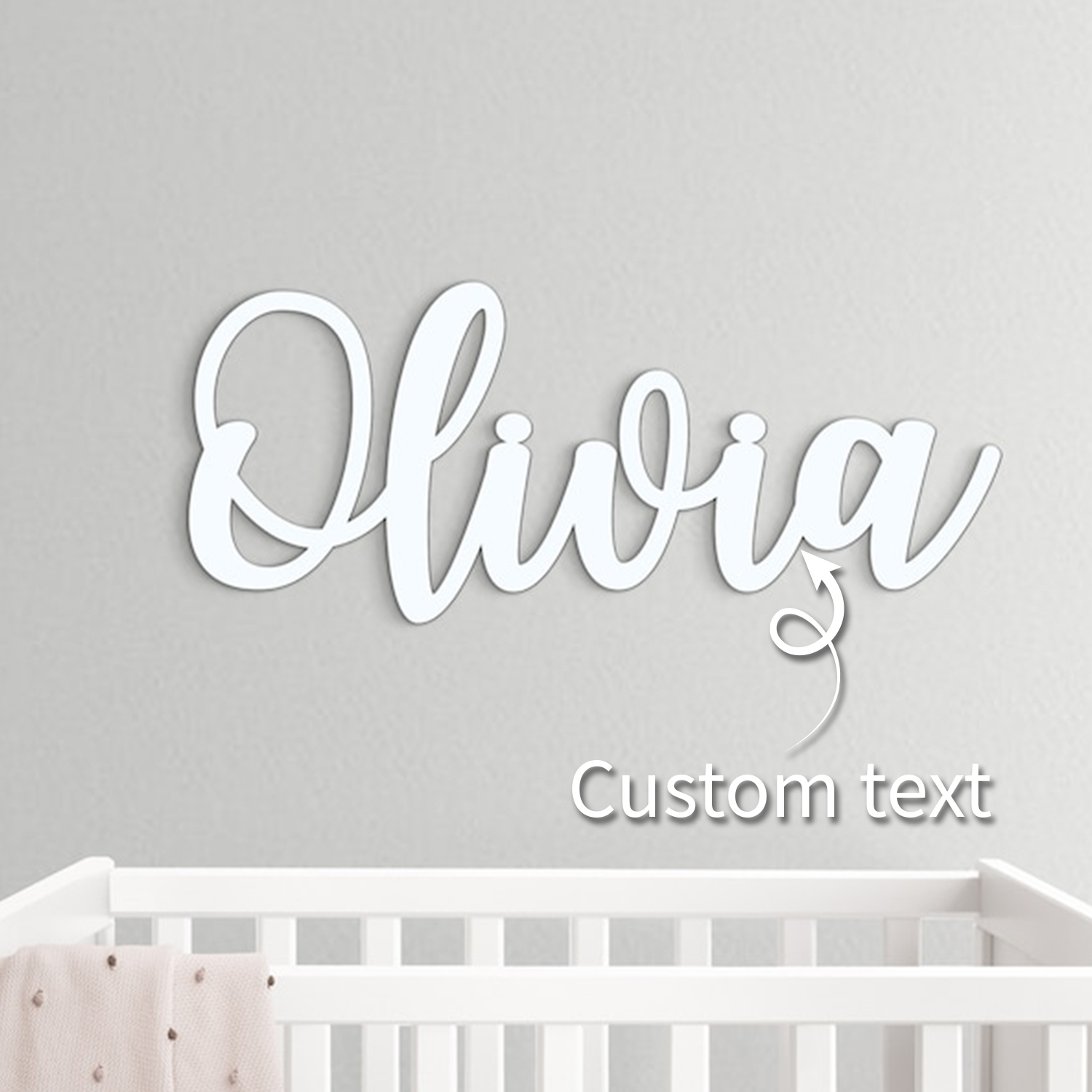 1pc Custom Wooden Name Sign,Cu - Baby Nursery Name Sign incelemesi ve fiyatı