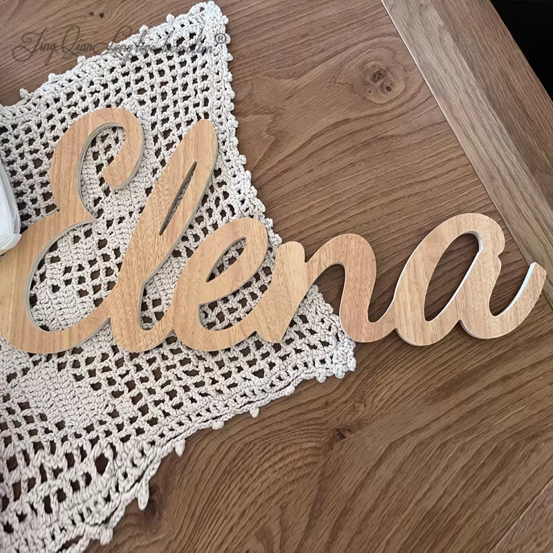 Custom Personalized Wooden Nam - Baby Nursery Name Sign incelemesi ve fiyatı