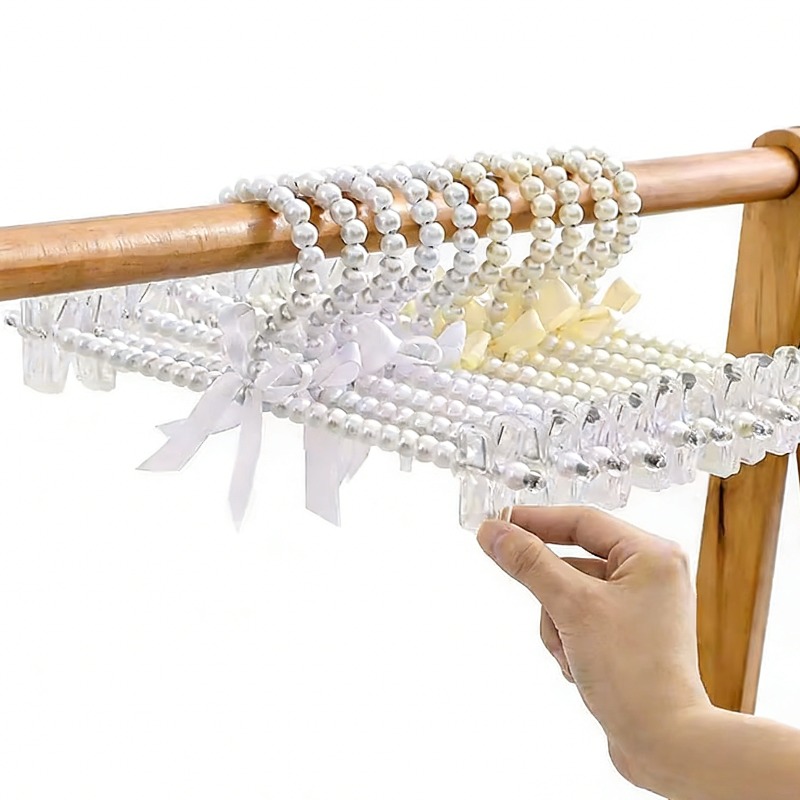 5Pcs Kids Pearl Clothes Hanger - Baby Nursery Wardrobe incelemesi ve fiyatı